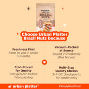 Urban Platter Brazil Nuts, 250g (Rich in Selenium | Superfood | Have 1 Daily | Product of Peru)
