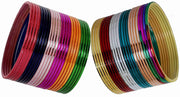 NMII Non Precious Metal Base Metal With Shiny Worked and Glossy Finished Bangle Set For Women and Girls