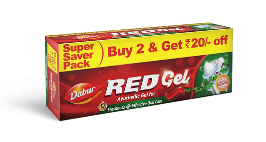 DABUR Red Gel Controls Bad Breath, Plaque, Gingivitis, Toothache - 150 G (Pack Of 2) Odomos Narurals Mosquito Repellant Spray - 100 Ml