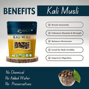 Brijbooti Kali Musli - Curculigo Orchiodes - Black Musli 100 Gr