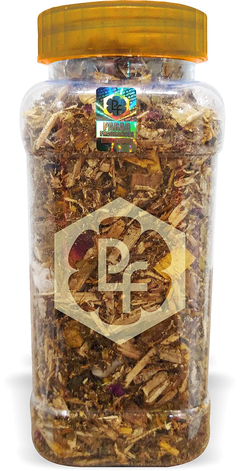 Parag Fragrances Sandalwood Hawan Dhoop Samagri Hawan Samagri with 36 Types of Herbs/Hawan Samagri for Dhoop, Hawan or Yagya (150gm)