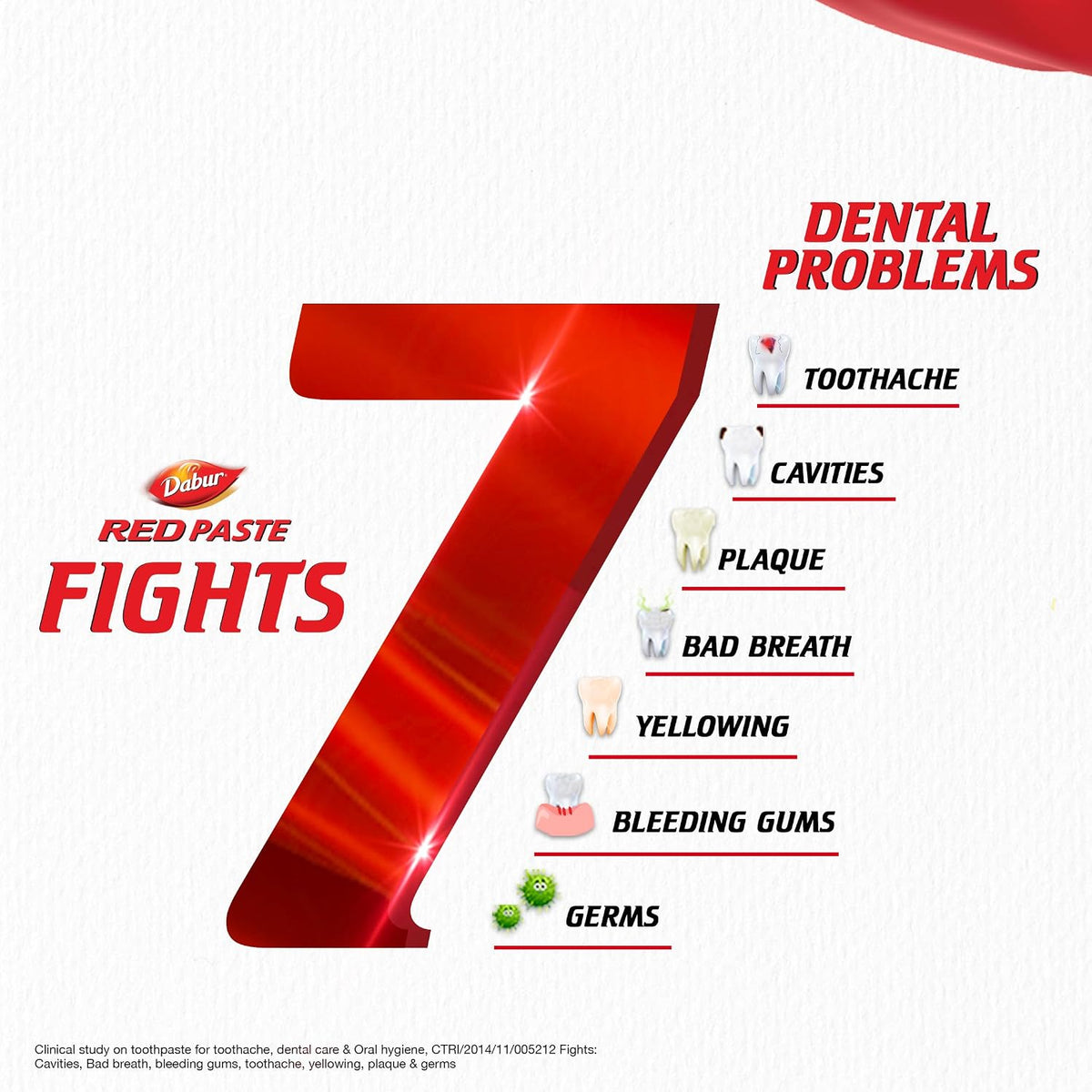 Dabur Red Toothpaste - 200g | World's No.1 Ayurvedic Paste | Fluoride Free|Helps in Bad Breath Treatment, Cavity Protection, Plaque Removal |For Whole Mouth Health| Power of 13 Potent Ayurvedic Herbs