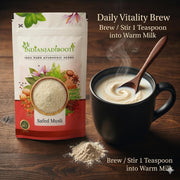 IndianJadiBooti Safed Musli Powder for Active Lifestyle & Vitality (100g) | 100% Pure Chlorophytum Borivilianum Root Churna | Natural Ayurvedic Superfood for Strength & Endurance | Non-GMO, No Added Sugar