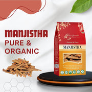 Brijbooti Organic Manjistha (100 gm) | Rubia Cordifolia | Manjishtha Root | Manjishta | Manjishta | Manjista