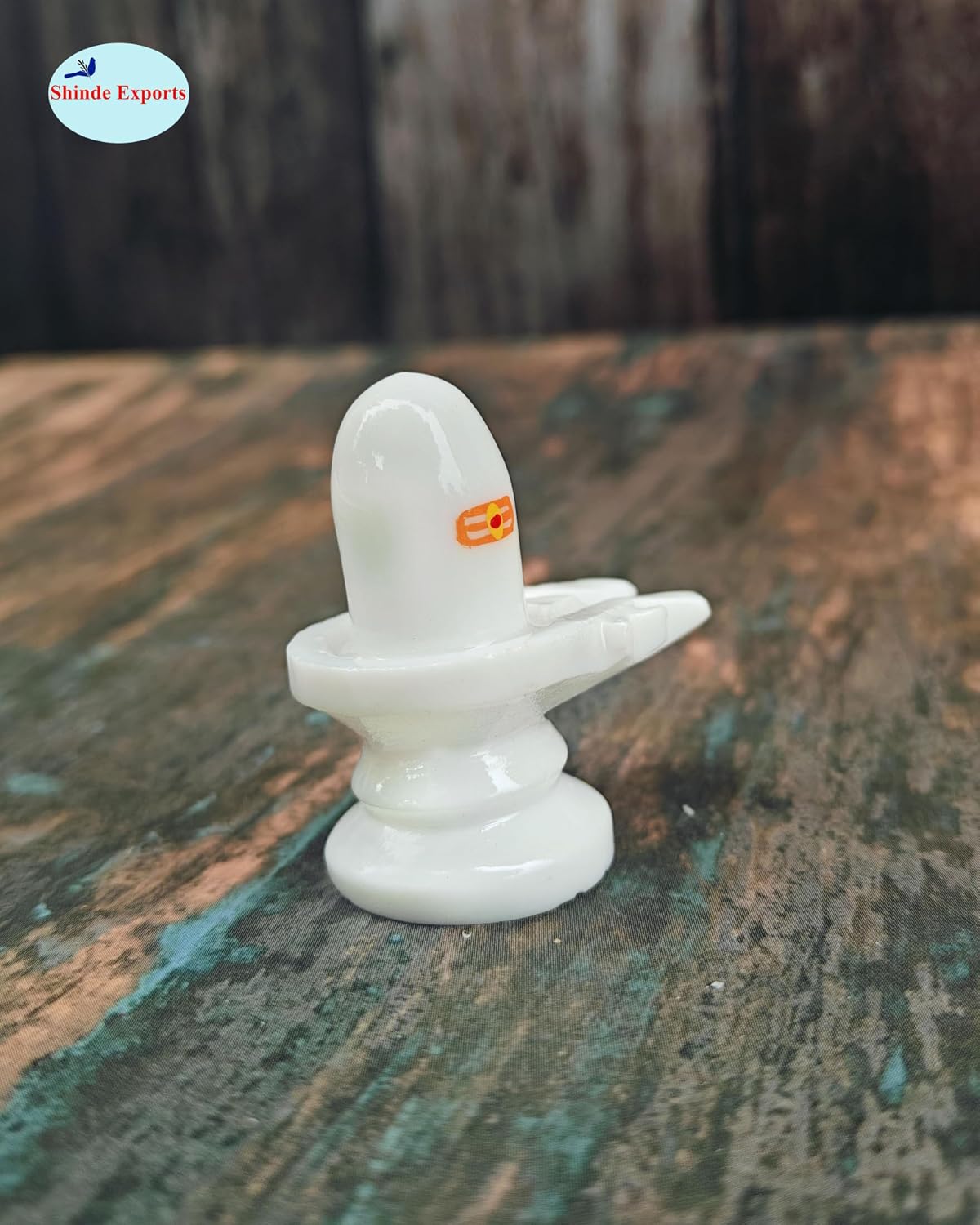 SHINDE EXPORTS Small White shivling Idol for Home puja (4.7cm)