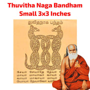 Aalayam Selveer Pure Copper Thuvitha Naga Bandham Yantra (3 x 3 Inches) | Duvidha Naga Bandham Pamban Swamigal Yantram for Rahu Ketu & Naga Dosha Nivaran Remedy
