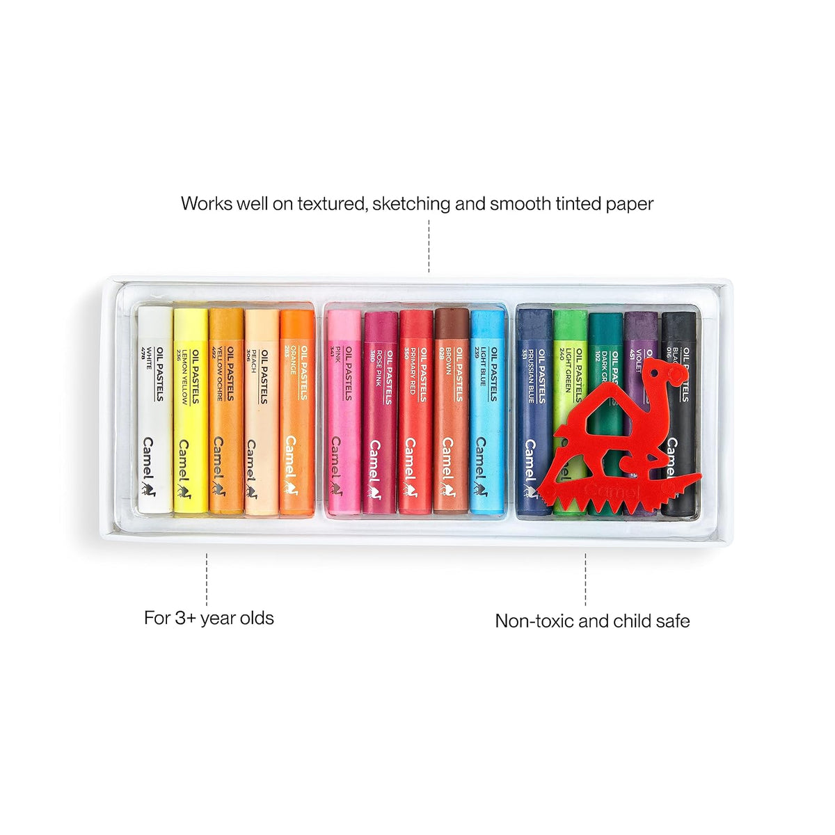 Camel Oil Pastels 15 Shades
