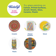 Fevicryl Glass Colour kit and Sunflower Acrylic kit Combo | Art & Craft Kit | DIY | Ideal for Artists and Beginners, Gifting