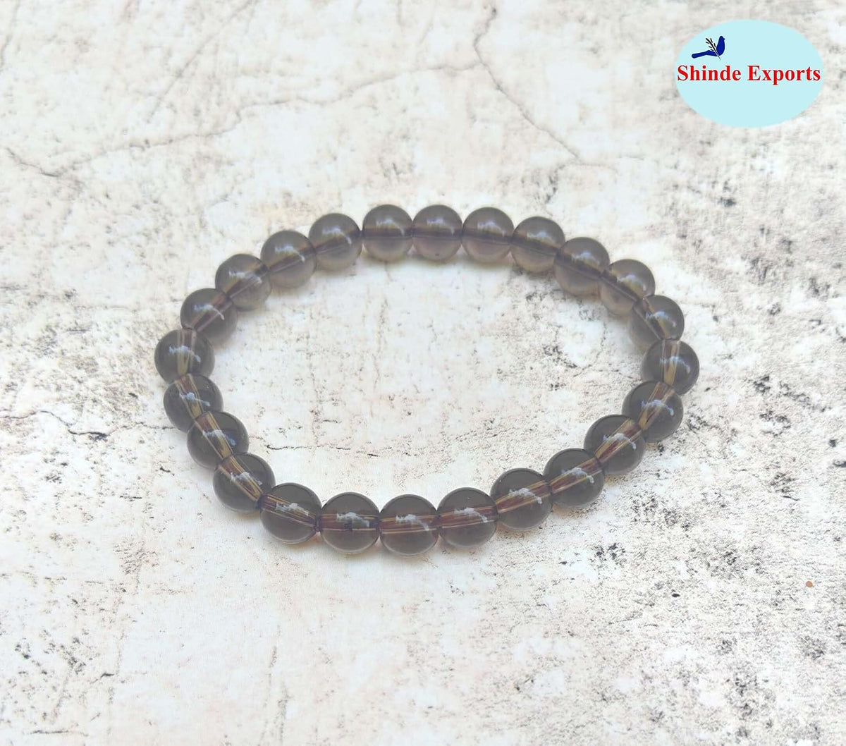 SHINDE EXPORTS Natural Smoky Quartz Bracelet for men and women