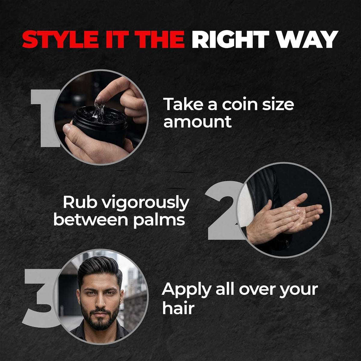 Beardo Stronghold Hair Wax| Glossy Finish | Shine | Strong Hold 100 gm