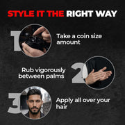 Beardo Stronghold Hair Wax| Glossy Finish | Shine | Strong Hold 100 gm