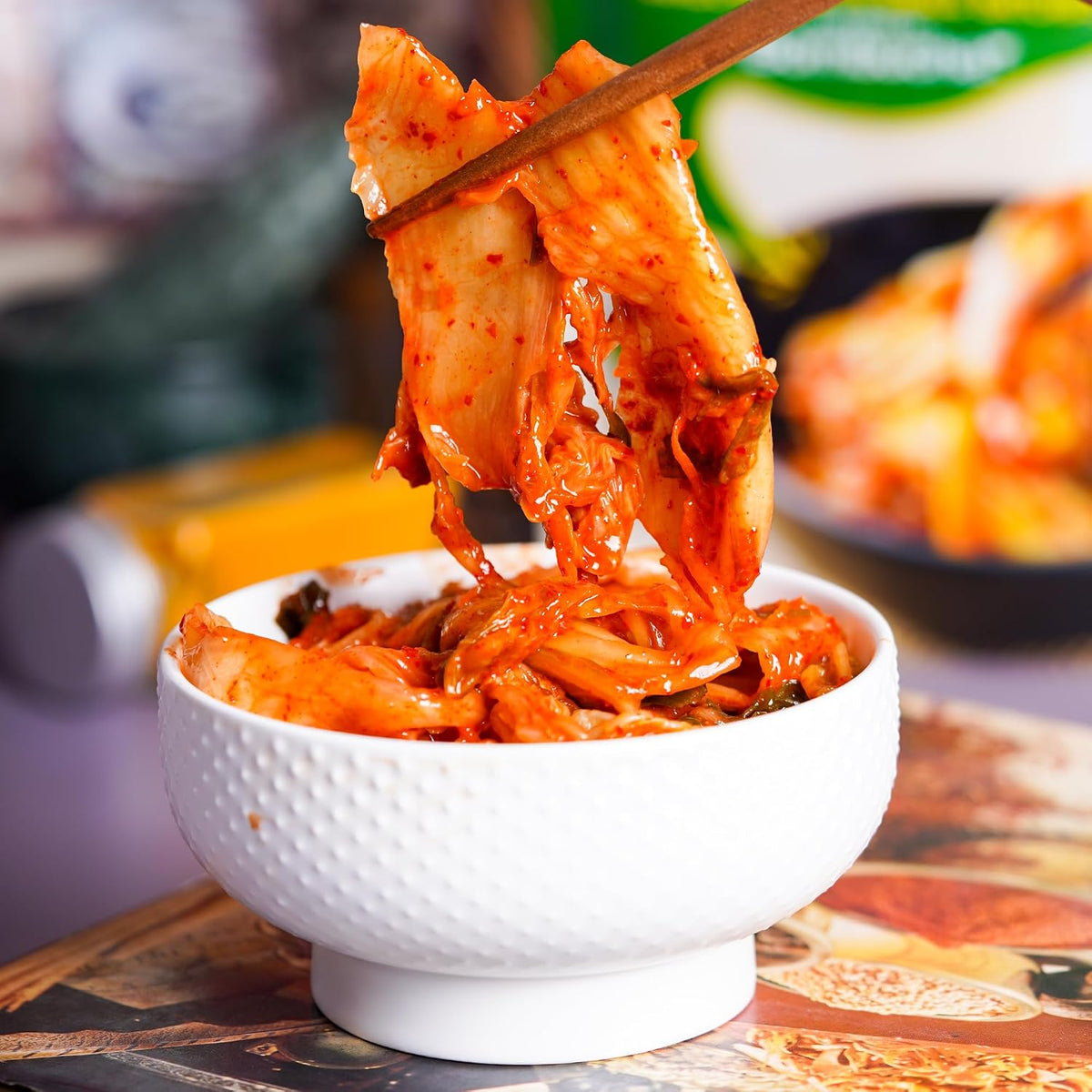 Urban Platter Korean Style Kimchi Fermented Nappa Cabbage, 350g [Raw,Powered by Bombucha]