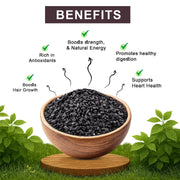 Brijbooti Black Sesame Seeds 400 Gram | Kaale Til | Till Black | kale till seeds for eating