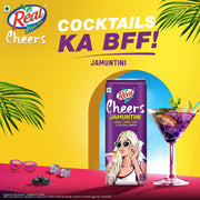 Dabur Real Cheers Jamuntini - 250ml | Premium Cocktail Mixer with extract of real tangy Jamuns | Bursting and Rich Flavour | Ideal for House Parties, Bars & Gifting