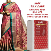 Astro Plus+ Silk & Chiffon Care Wash Liquid Pouch Anti-Color Fading & Bleeding Expert Care For Silk Ware and Chiffon Care Protect Your Clothes From Color Runs (6 Pouch)