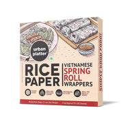 Urban Platter Large Rice Paper Sheets, 1kg (Vietnamese Spring Roll Wrappers Pan Asian Cuisine, Ideal for Rolls and Crackers)