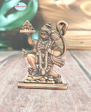 SHINDE EXPORTS Small Size Metal Lord Hanuman Idol Statue for car Dashboard Home Office Desk Pooja (Brown)