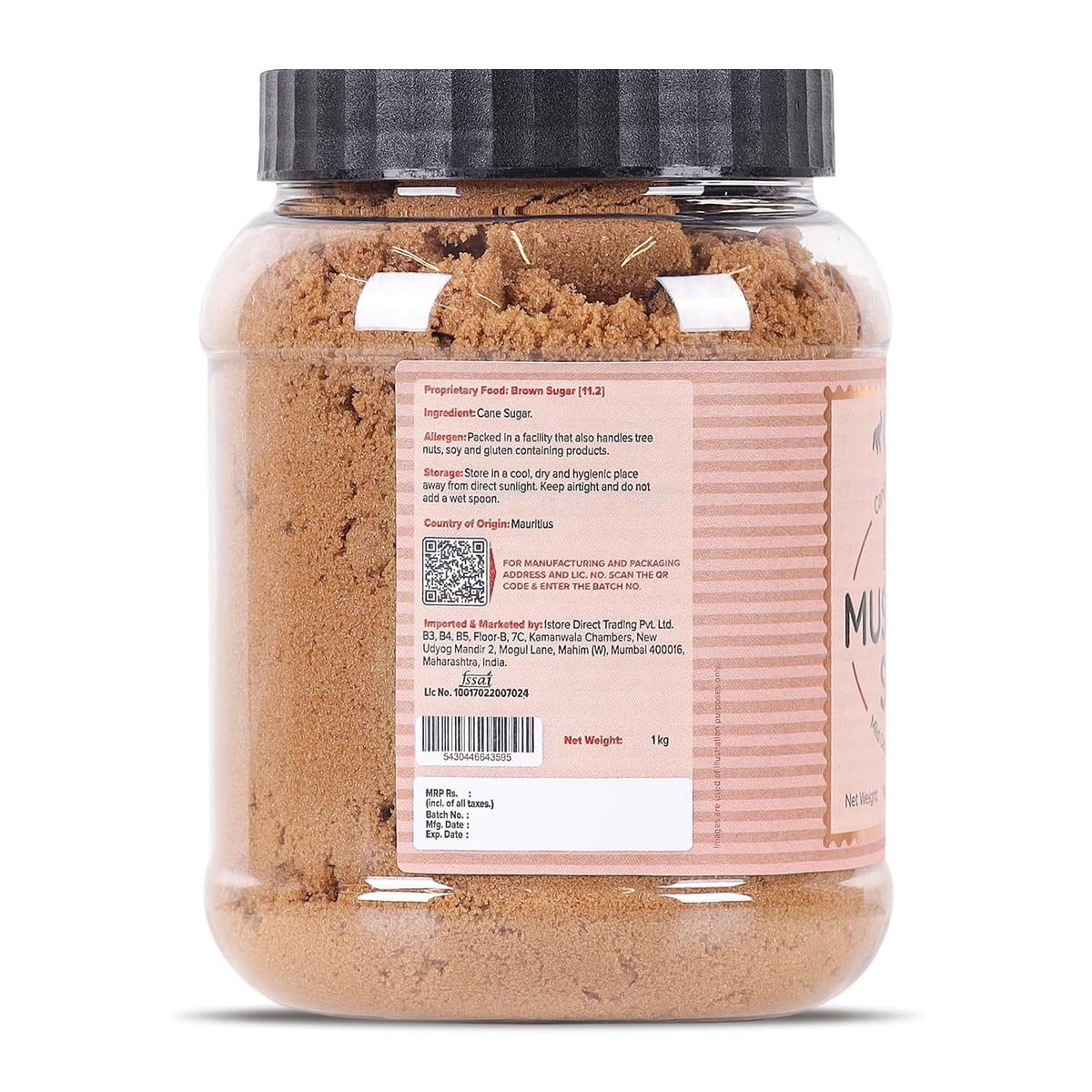 Urban Platter Mauritian Light Muscovado Sugar, 1kg (Golden Hues & Gentle Molasses | Great for Bakes, Caramels & Sauces)
