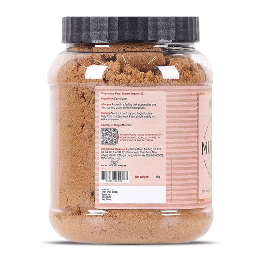 Urban Platter Mauritian Light Muscovado Sugar, 1kg (Golden Hues & Gentle Molasses | Great for Bakes, Caramels & Sauces)