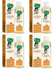 Mother Sparsh Cold Pressed Virgin Coconut Oil 200ml (Pack of 4)