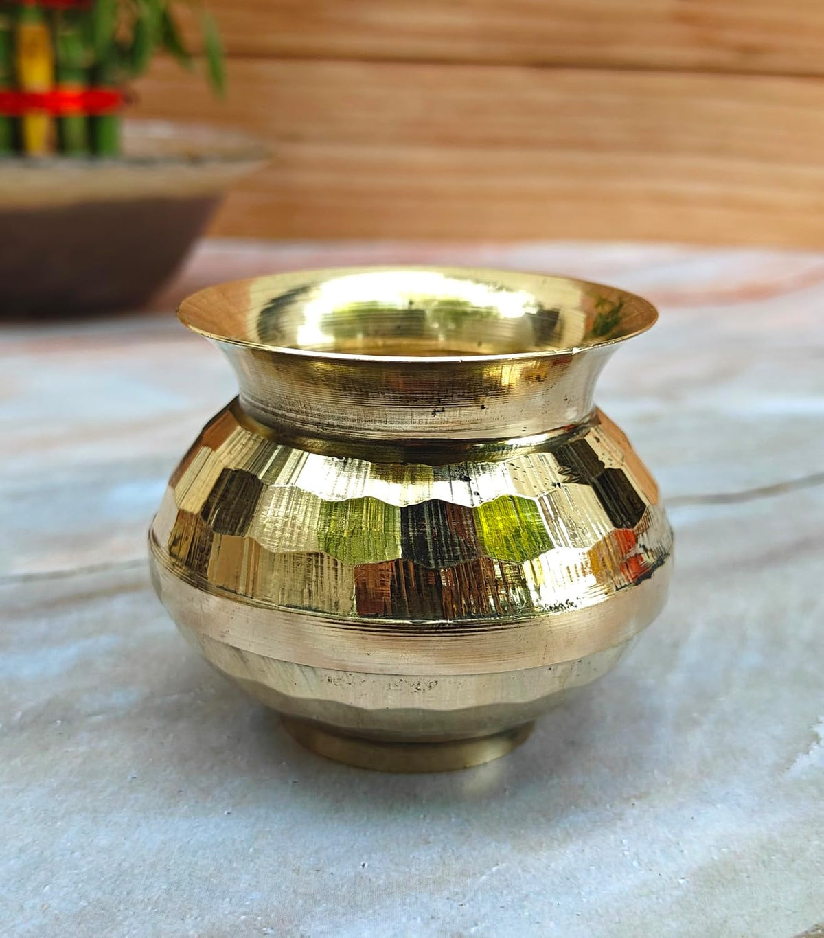 SHINDE EXPORTS Brass lota Pooja Kalash for puja Small Size 2.3 inches