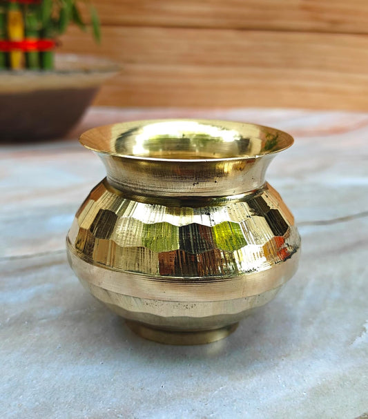SHINDE EXPORTS Brass lota Pooja Kalash for puja Small Size 2.3 inches