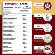 Carbamide Forte Shilajit Gold Capsules For Women With Pure Shilajeet Swarna Bhasma, Saffron & Ashwagandha | Himalayan Shilajit for Women | Shilajeet Gold Original | 60 Veg Capsules (Pack of 2)