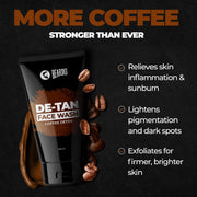 Beardo Ban the Tan Kit | Grooming kit for men | Detan Facewash for men with Coffee extracts & Vitamin E| Detan Face Scrub for Men | Rakhi Gift Hamper for Brother | Gift for Brother | Gift for boyfriend