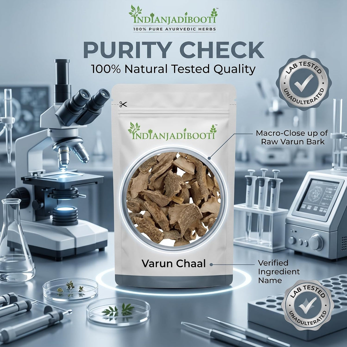 IndianJadiBooti Varun Chaal (Crataeva Nurvala) | Supports Urinary and Kidney Health | 250 Grams Pack