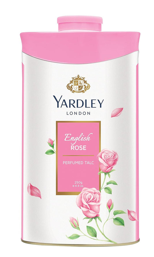 Yardley London English Rose Perfumed Talc for Women, 100g