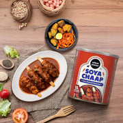 urban platter Soya Chaap In Brine, 800Gm (Pack Of 2)(Canned, Chunks On Stick, Drained Weight - 500G, Rich In Plant Protein, Soy Chap)