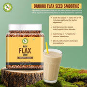 NatureVit Raw Flax Seeds 250g | Alsi Seeds | Fibre Rich | Flax Seeds for Hair Growth | Seeds for Eating
