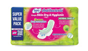 Sofy AntiBacteria XL - 290mm | 48 Count pads | For Women Sanitary Pads | Keep Skin Dry | 6 Layer Deep Absorption | Herbal Shield | Hygiene & Herbs