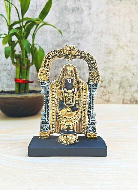 SHINDE EXPORTS Govinda Idol for car Dashboard/Balaji murti for car/tirupati Balaji murti/Balaji Statue for Pooja Room (5.5 inches Balaji)