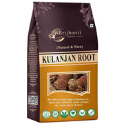 BrijBooti Kulanjan Root 200 Gr - Paan Jadd - Kulinjan - Alpinia Galanga Wild - Siamese Ginger - Thai Ginger