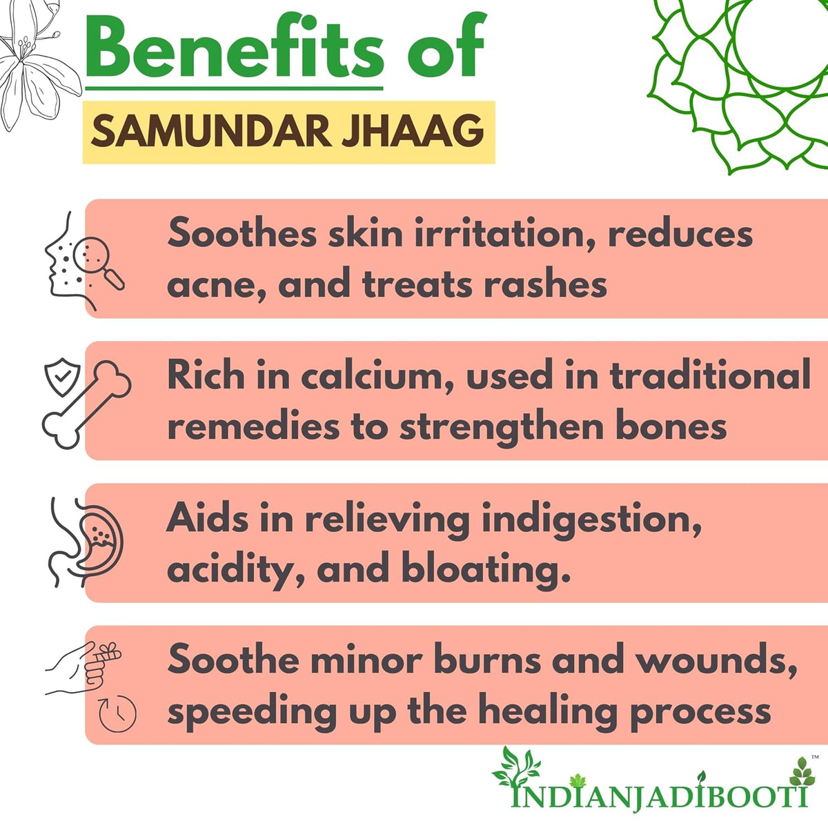 IndianJadiBooti Samundar Samandar Jhag, 50 Grams Pack