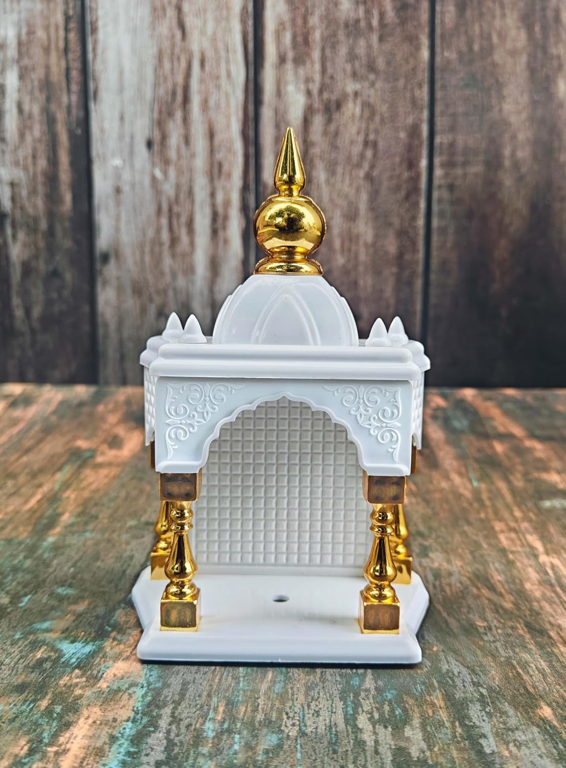 SHINDE EXPORTS Temple for car Dashboard Stand 6 inches (Plastic Empty Temple)