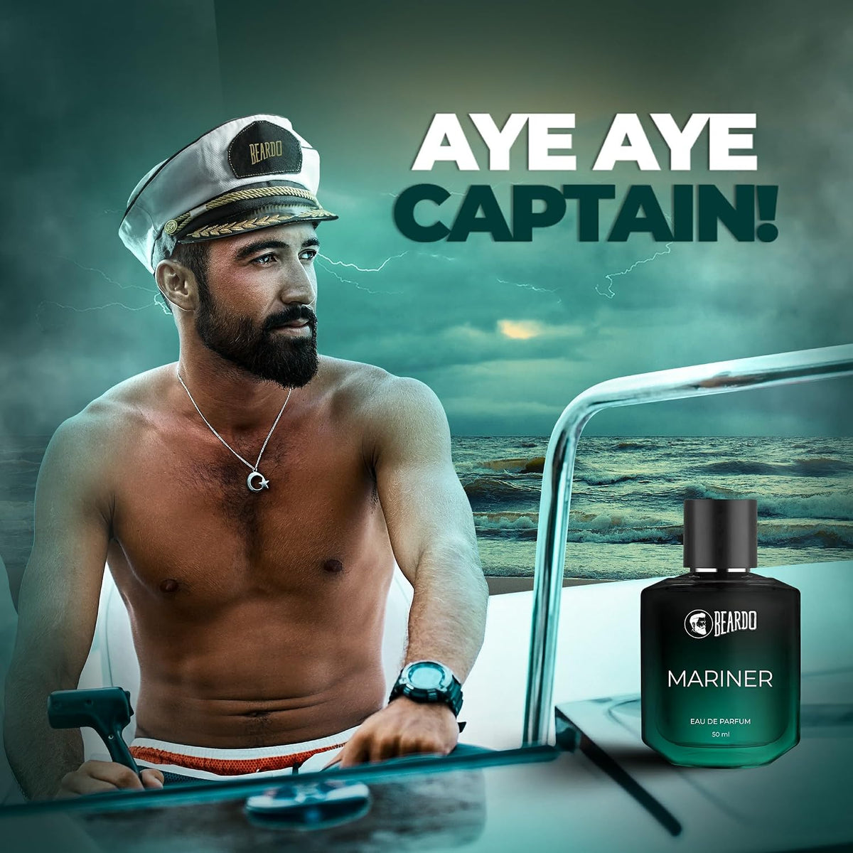 Beardo Whisky Smoke Bourbon Perfume 50ml & Mariner Perfume 50ml Combo | Long Lasting Perfume For Men | Oriental, Woody, Leathery | Fresh, Aqua Notes | Gift Set | Rakhi Gift for Brother | Gift for boyfriend | Gift for Men | Gift for Brother