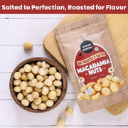 Urban Platter Roasted Salted Macadamia Nuts, 100g (Crunchy | Guilt-Free Snacking | Salted to Perfection)