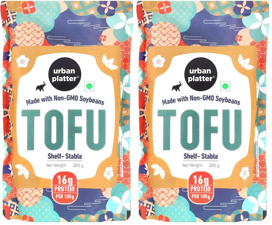 Urban Platter Firm Tofu, 200g (Ambient Storage | High in Protein | Preservative-Free | SOYA Paneer | Perfectly Plant-Based) (Pack of 2)