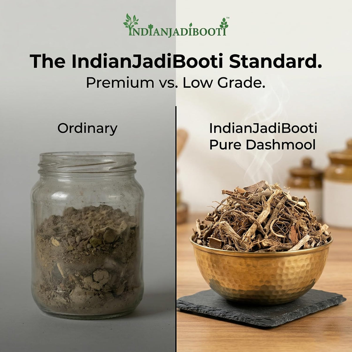 IndianJadiBooti Pure Dashmool (Ten Roots Blend) | Traditional Ayurvedic Botanical for Systemic Vitality, Foundational Grounding & Seasonal Harmony