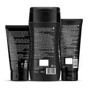 Beardo Charcoal Detox Kit | Facewash | Bodywash | Activated Charcoal Face Peel Off Mask | Detox Kit for Men | Beardo Grooming Kit for Men -Set of 3