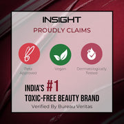 INSIGHT Prime Matte Lipstick - 3.8g |Satin Matte Finish |All day Comfort Wear | Infused with Hyaluronic Acid & Rosehip Oil |(AMERICANO) (Pack of 2)