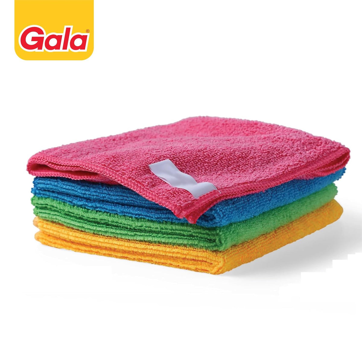 Gala Microfiber Cleaning Cloth/Towels Set of 4 Kitchen Wipes, Microfiber Cloth for car, Bike Cleaning and Home Cleaning, Glass Cleaning Cloth, (Multicolor)