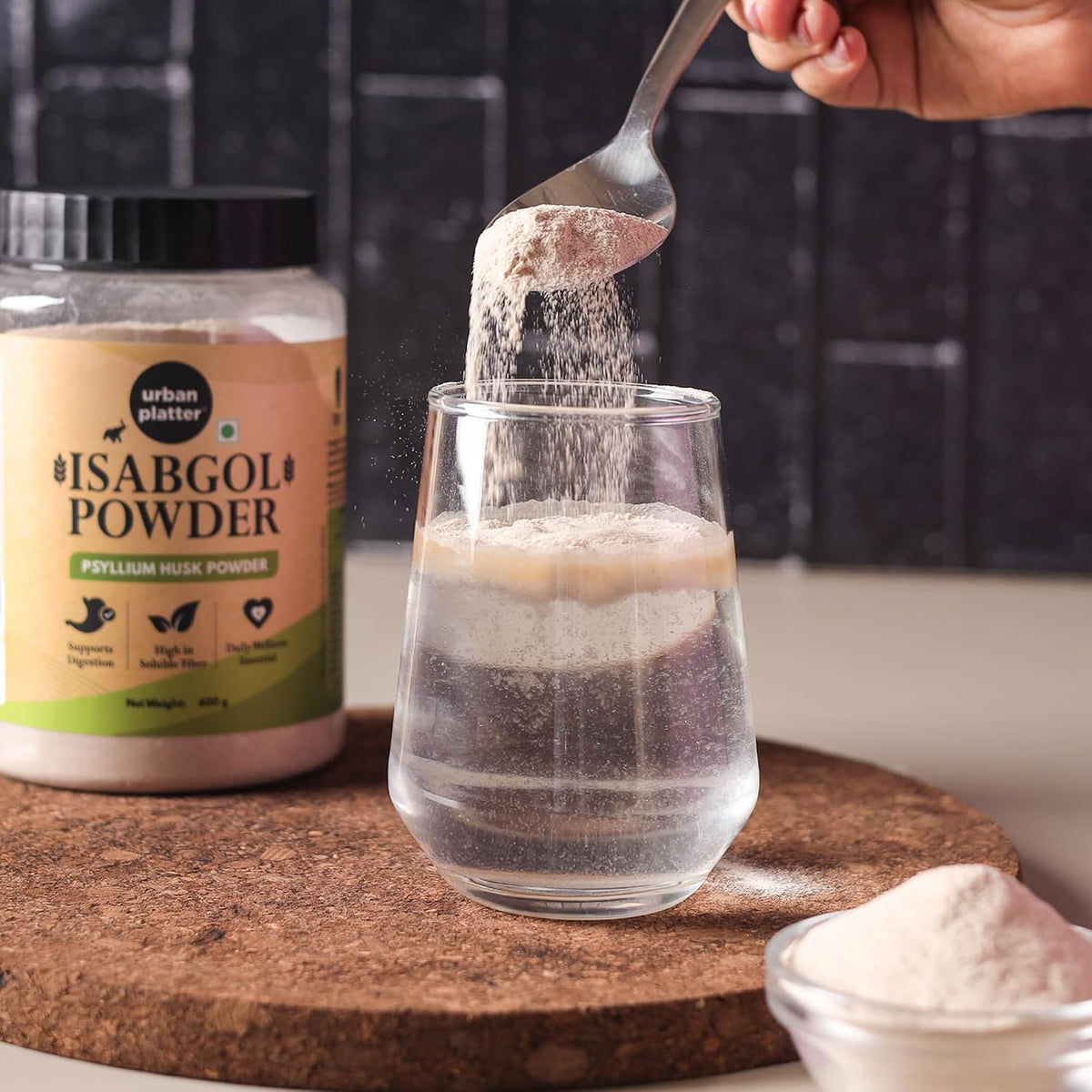 Urban Platter Isabgol Powder, 250g (Finely Milled Psyllium Husk, Rich in Dietary Fibre, Supports Digestive Health, Nature's Soluble Fibre)