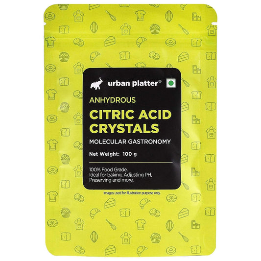 urban platter Pure Citric Acid Crystals Powder, 100 Grams