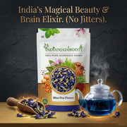 IndianJadiBooti Blue Pea Flower (900g Pack of 2) | Dried Butterfly Pea Flowers for Tea & Natural Color | Aparajita Phool/Clitoria Ternatea | Herbal Blue Tea (Caffeine-Free) | Premium Whole Buds