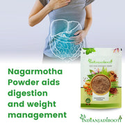 IndianJadiBooti Nagarmotha Powder (100g) - Pure Cyperus Rotundus (Mustak Churna) - Nut Grass/Tunga Gaddalu - Natural Herb for Oily Skin Face Packs, Hair Care (Dandruff) & Digestion