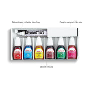 Camel Water Based Glass Color - 10ml Each, 6 Shades