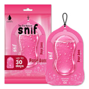 The Old Natural Car Air Freshener Hanging – Snif Gel Car Perfume, Essential Oil Based Long Lasting Car Fragrance (30–45 Days), Odor Eliminator Auto Air Freshener for Car – Rose Aura
